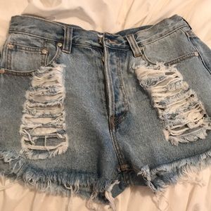 Mink Pink high waisted shorts